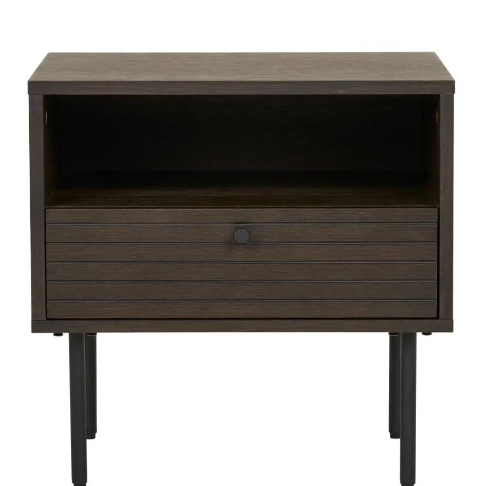 Wohnen Nachtkonsole mit Fach und Schublade - Wega