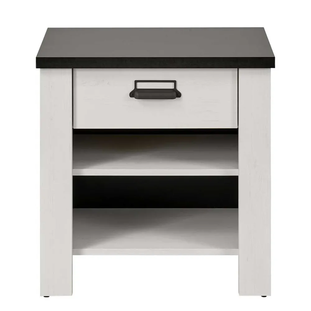 Wohnen Nachtkonsole mit Schublade & zwei Fächern - Tramos