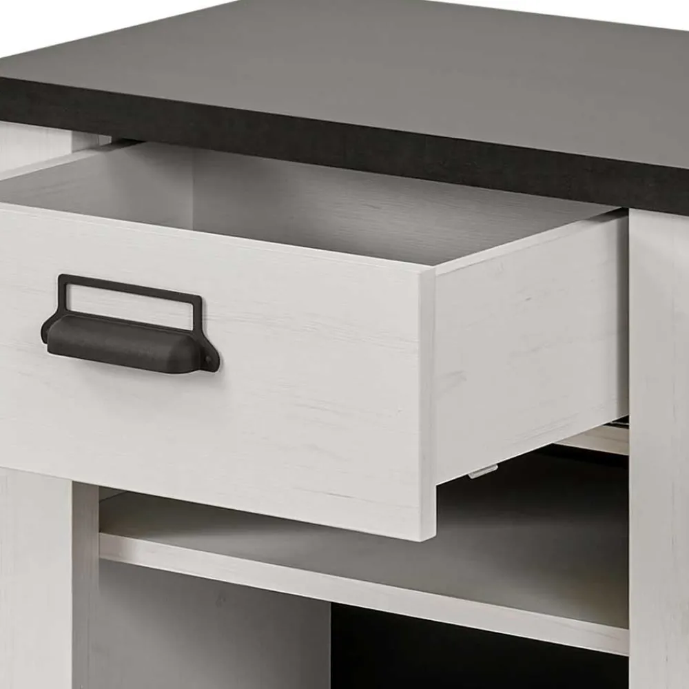 Wohnen Nachtkonsole mit Schublade & zwei Fächern - Tramos