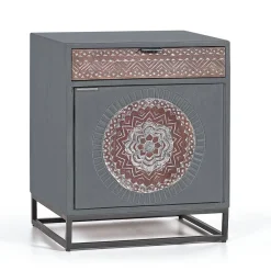 Wohnen Nachtschrank - dekorativ mit Mandala - Mesusco