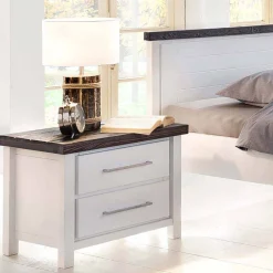 Wohnen Nachtschrank Darana in Weiß lasiert