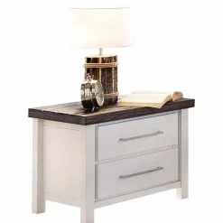 Wohnen Nachtschrank Darana in Weiß lasiert