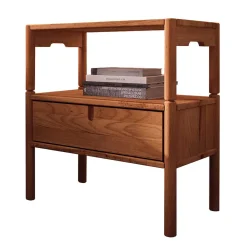 Wohnen Kommoden|Nachttische*Nachttisch mit Fach & Schublade - Indrya