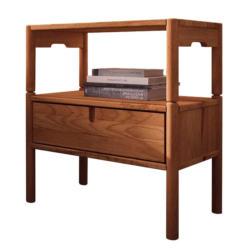 Wohnen Kommoden|Nachttische*Nachttisch mit Fach & Schublade - Indrya