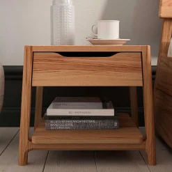 Wohnen Nachttische*Nachttisch mit Schublade und Ablage - Lana