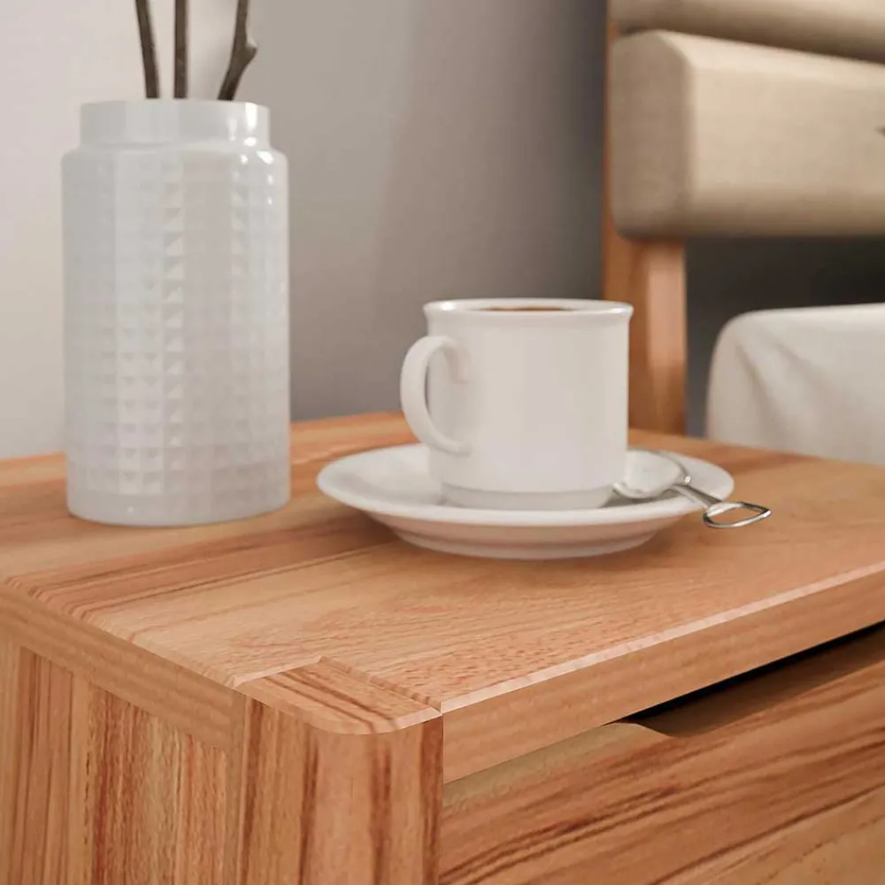 Wohnen Nachttische*Nachttisch mit Schublade und Ablage - Lana