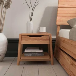 Wohnen Nachttische*Nachttisch mit Schublade und Ablage - Lana