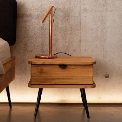 Wohnen Nachttische|Kommoden*Nachttisch mit Schublade aus Wildeiche - Casarius