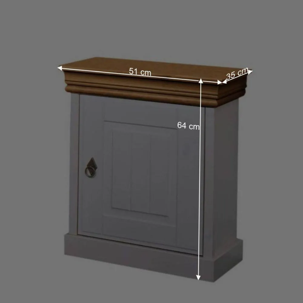 Wohnen Nachttische*Nachttisch Sicilianu mit Tür