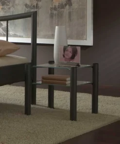 Wohnen Kommoden|Nachttische*Nachttisch Virginia in Dunkelgrau