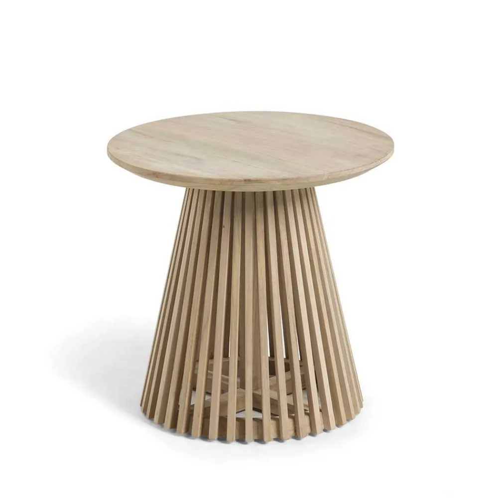 Wohnen Massivholzmöbel|Küchentische*Naturbelassener Designtisch aus Teakholz - Trainy