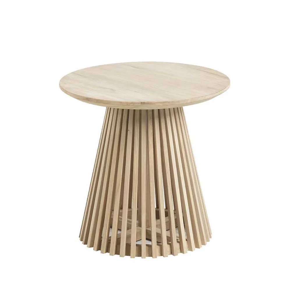 Wohnen Massivholzmöbel|Küchentische*Naturbelassener Designtisch aus Teakholz - Trainy