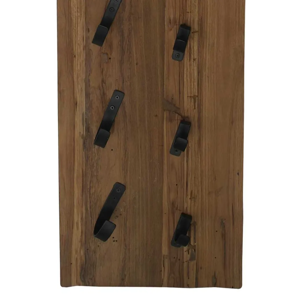 Wohnen Naturbelassenes Weinregal mit 16 Halterungen - Teako