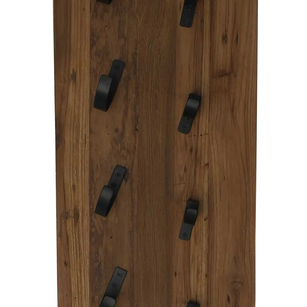 Wohnen Naturbelassenes Weinregal mit 16 Halterungen - Teako