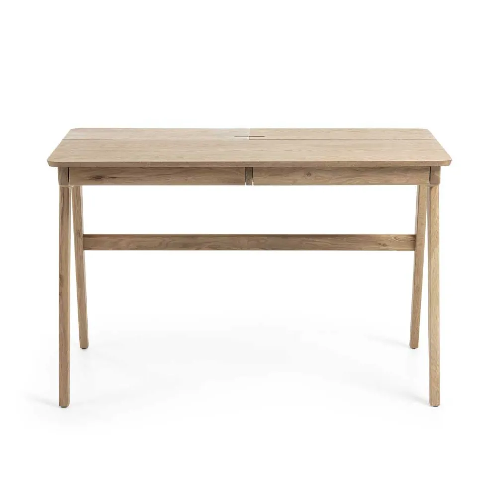 Wohnen Naturfarbener Schreibtisch im Hygge Look - Calmaro