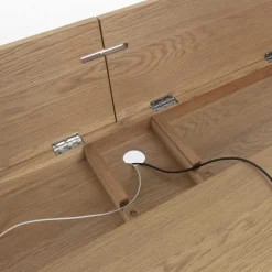 Wohnen Naturfarbener Schreibtisch im Hygge Look - Calmaro