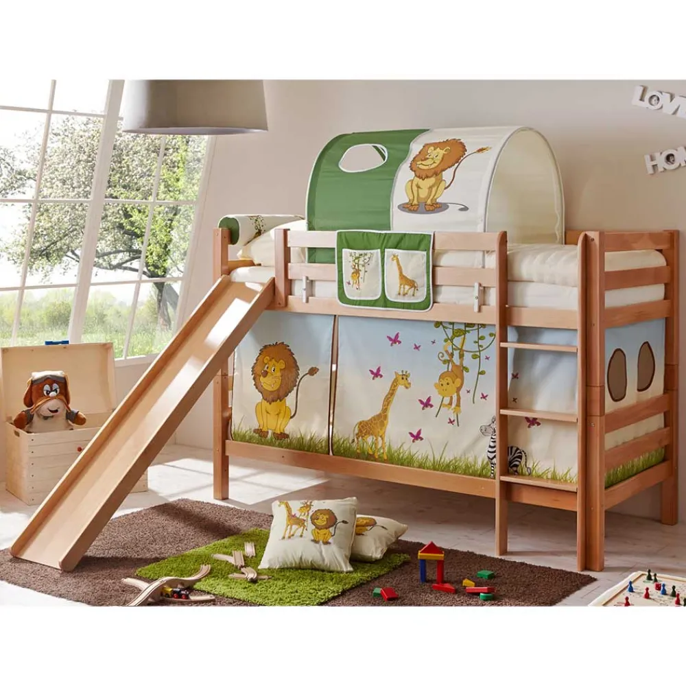 Kinder Wohnen Naturfarbenes Abenteuer Etagenbett Afrika - Perlina