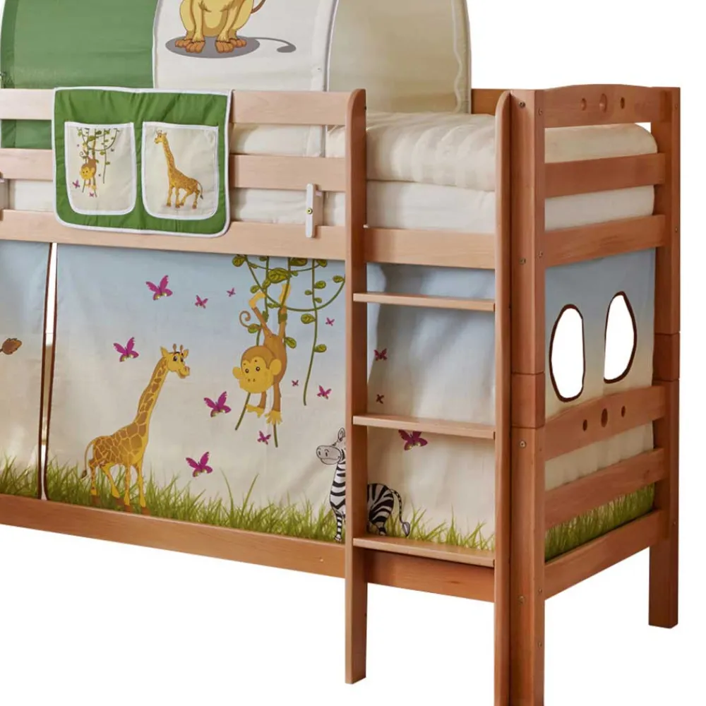 Kinder Wohnen Naturfarbenes Abenteuer Etagenbett Afrika - Perlina
