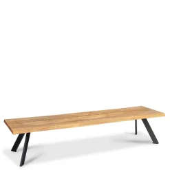 Wohnen Küchenbänke|Esszimmerbänke*Naturkanten Essbank aus Wildeiche - Piton