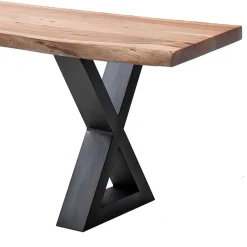 Wohnen Naturkanten Esszimmerbank Akazie Natur - Coriba