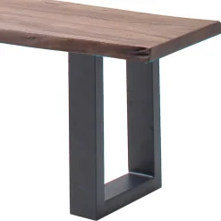 Wohnen Naturkanten Küchenbank in Walnuss Akazienholz - Ubratum