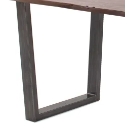 Wohnen Naturholzmöbel|Tische*Naturkantentisch in Walnuss Braun Akazie - Genzema