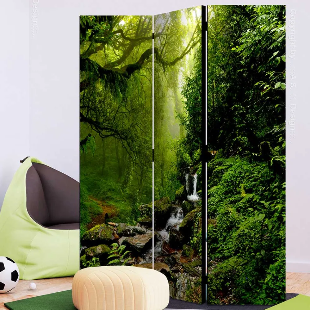 Wohnen Braune Möbel|Paravents*Naturmotiv Paravent Wald & Wasser - Rikuo