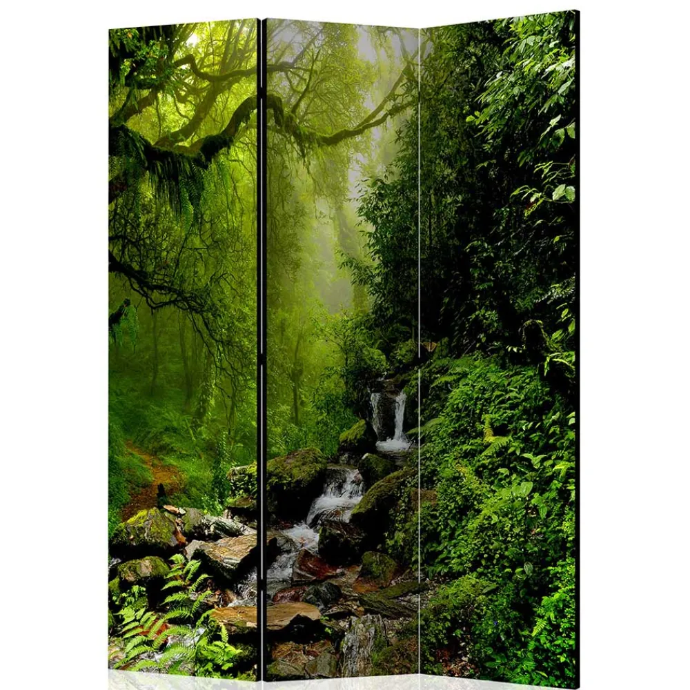 Wohnen Braune Möbel|Paravents*Naturmotiv Paravent Wald & Wasser - Rikuo