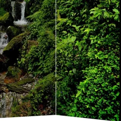 Wohnen Braune Möbel|Paravents*Naturmotiv Paravent Wald & Wasser - Rikuo