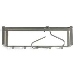 Wohnen Nickelfarbene Hängegarderobe aus Stahl - Mazurra