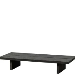 Wohnen Asiatische Möbel*Niedriger Couchtisch in Dunkelbraun Holzoptik - Rosiblo