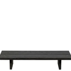 Wohnen Asiatische Möbel*Niedriger Couchtisch in Dunkelbraun Holzoptik - Rosiblo