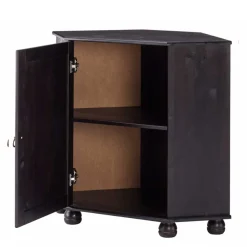 Wohnen Braune Möbel|Sideboards & Kommoden*Niedriger Holzschrank für die Ecke in Wenge - Scruba