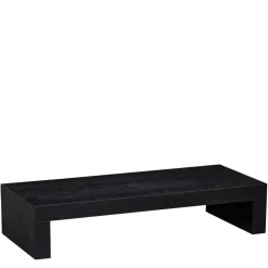 Wohnen Asiatische Möbel*Niedriger Japandi Wohnzimmertisch in Schwarz - Milana