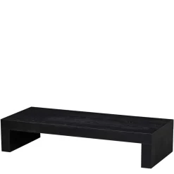 Wohnen Asiatische Möbel*Niedriger Japandi Wohnzimmertisch in Schwarz - Milana