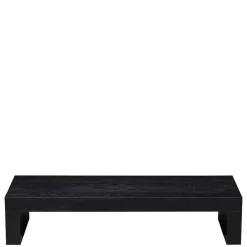 Wohnen Asiatische Möbel*Niedriger Japandi Wohnzimmertisch in Schwarz - Milana