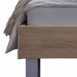 Wohnen Niedriges Bett Hamburg in Eiche Sonoma Dekor