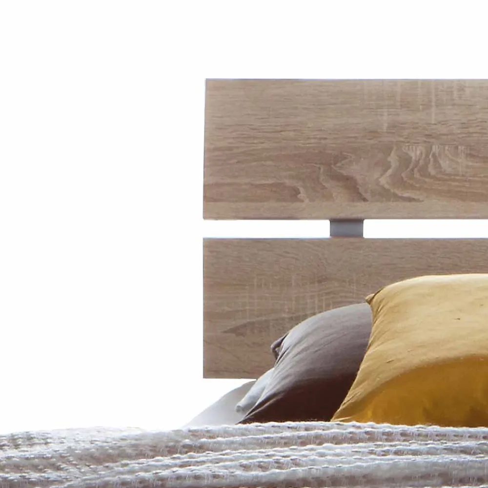 Wohnen Niedriges Bett Hamburg in Eiche Sonoma Dekor