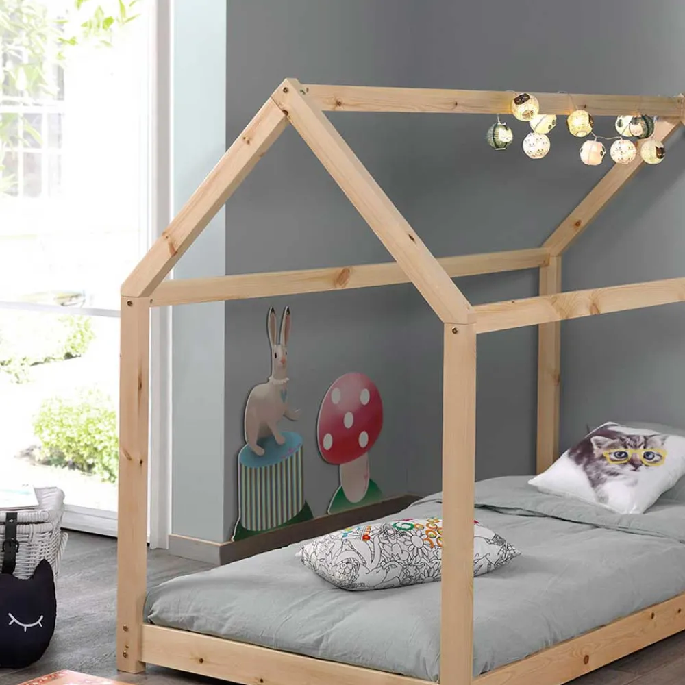 Kinder Wohnen Niedriges Haus Kinderbett in 90x200 - Durango