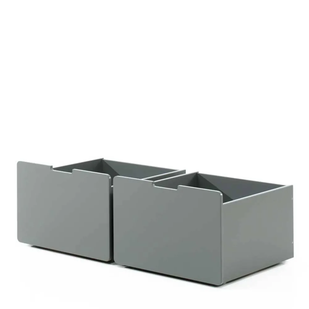 Kinder Wohnen Niedriges Hochbett mit Rutsche - Jamaika