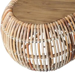 Wohnen Nieren Couchtisch Stalinos aus Rattan