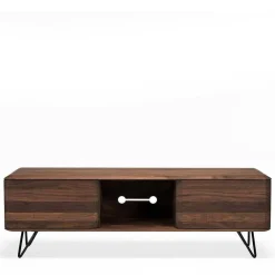 Wohnen Braune Möbel|Sideboards & Kommoden*Nussbaum TV Lowboard 220 cm breit - Rivossa