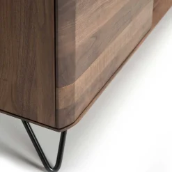 Wohnen Braune Möbel|Sideboards & Kommoden*Nussbaum TV Lowboard 220 cm breit - Rivossa