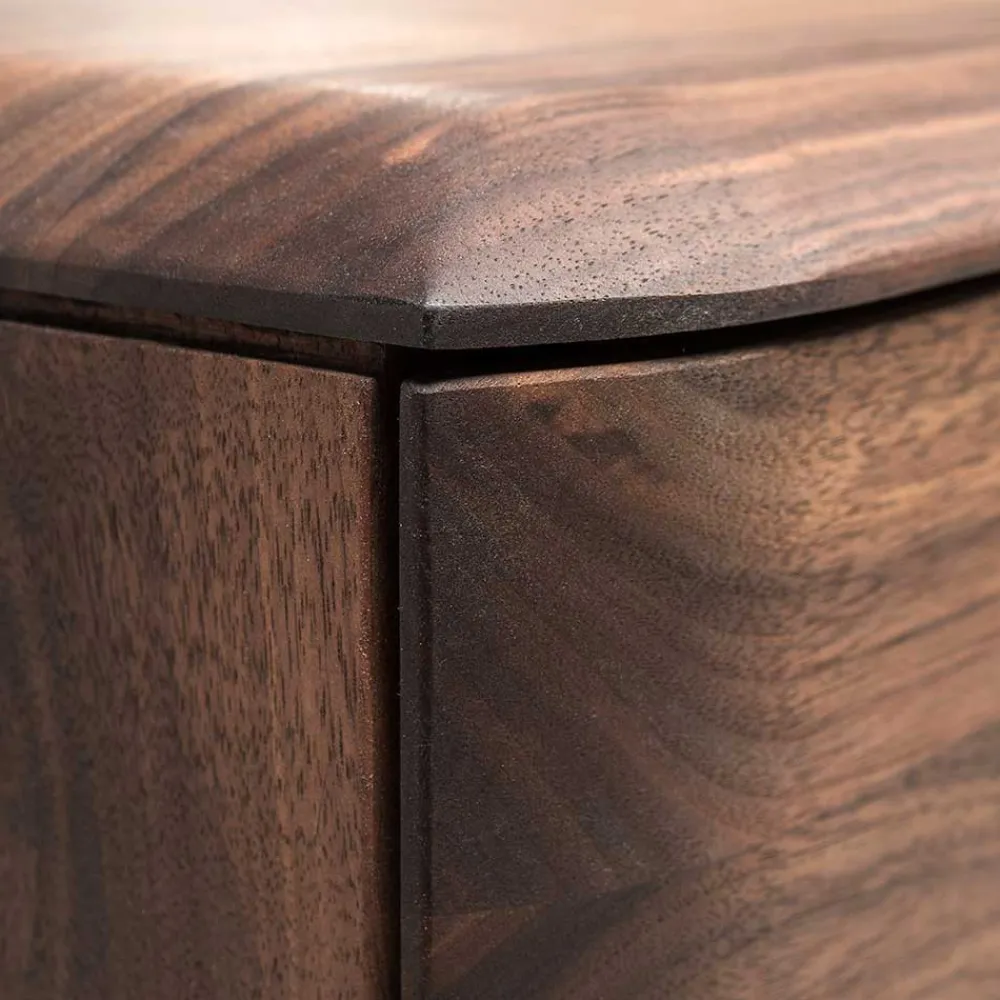 Wohnen Braune Möbel|Sideboards & Kommoden*Nussbaum TV Lowboard 220 cm breit - Rivossa