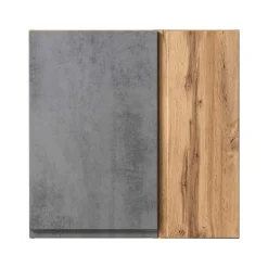 Wohnen Oberschrank fürs Bad in Wildeiche & Beton - Mia