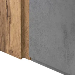 Wohnen Oberschrank fürs Bad in Wildeiche & Beton - Mia