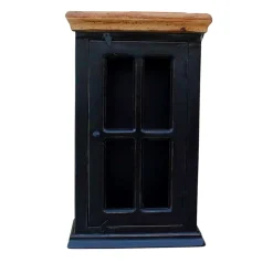 Wohnen Kolonialmöbel|Schränke*Oberschrank Sentiments in Schwarz