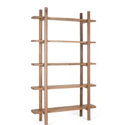 Wohnen Wohnzimmer-Regale|Büro-Raumteiler*Offenes Bücherregal aus Akazienholz - Kerbea