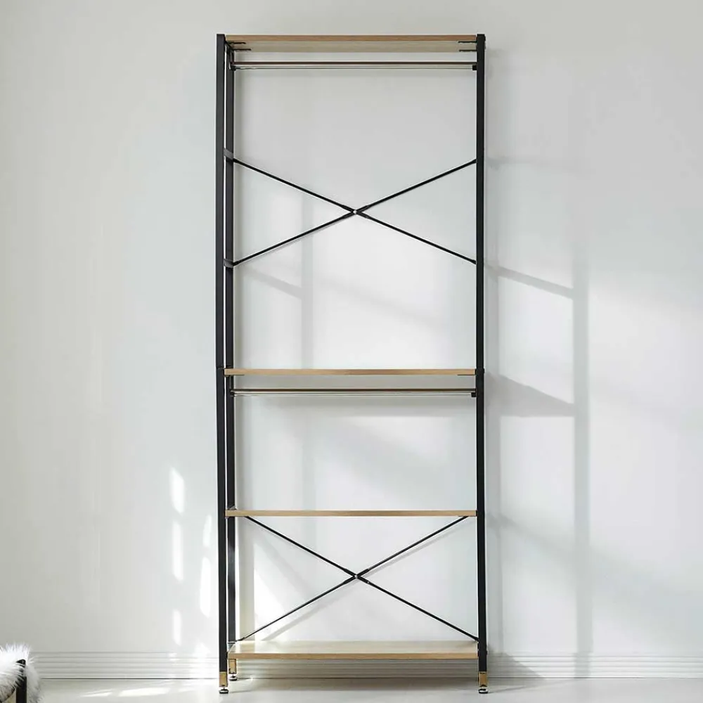 Wohnen Diele Komplett|Garderoben*Offenes Garderobenregal mit Kleiderstange - Pepper