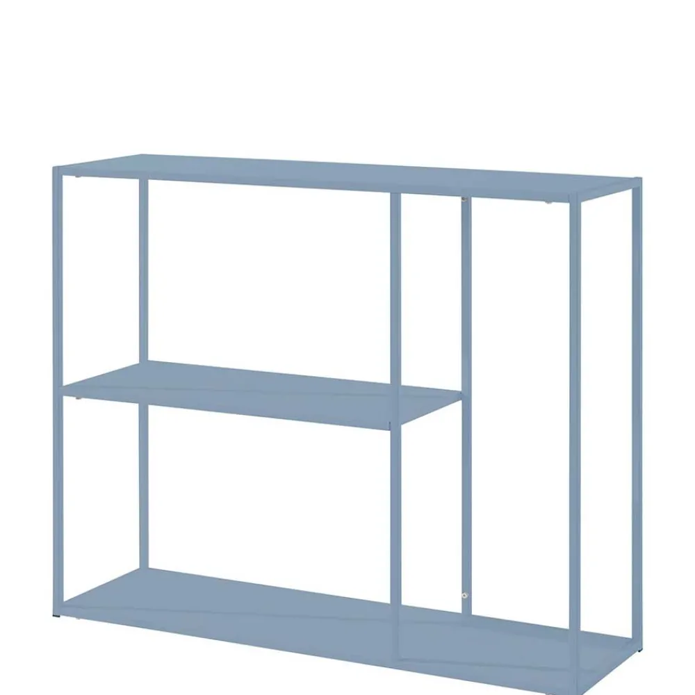 Wohnen Offenes Metallregal in Blau Petrol - Filax